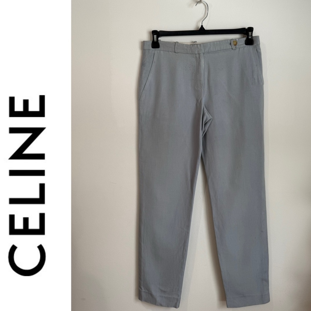 Celine Paris Silk Trouser Slacks Pants